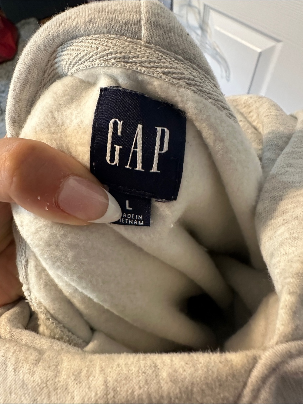 GAP VintageSoft Cropped Hoodie- Grey - Picture 6 of 7